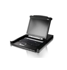 КВМ переключатель ATEN 19" 1-Local/Remote Share Access 16-Port Multi-Interface Cat 5 Dual Rail LCD KVM over IP switch