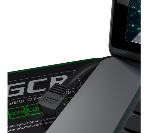 GCR Патч-корд прямой 0.5m UTP кат.5e, черный, левый угол, литой, ethernet high speed, RJ45, T568B, GCR-53149 GCR Патч-корд прямой 0.5m UTP кат.5e, черный, левый угол, литой, ethernet high speed, RJ45, T568B, GCR-53149