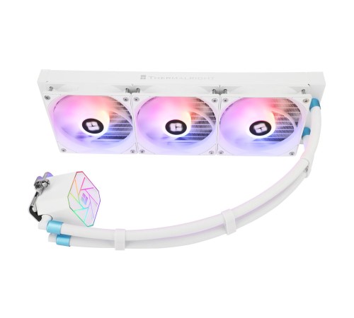 Водяное охлаждение для процессора/ Water Cooling System Thermalright Aqua Elite 360 White Argb V3 (360mm, White, ARGB/ Fans: 3x120mm, 66.17CFM, 25.6dBA, 1500RPM/ Pump height 53mm, 23dBA, 3300RPM, Rad thickness 27mm/ S: 1200, 1700, 1851, 2011, 2066, 115X,