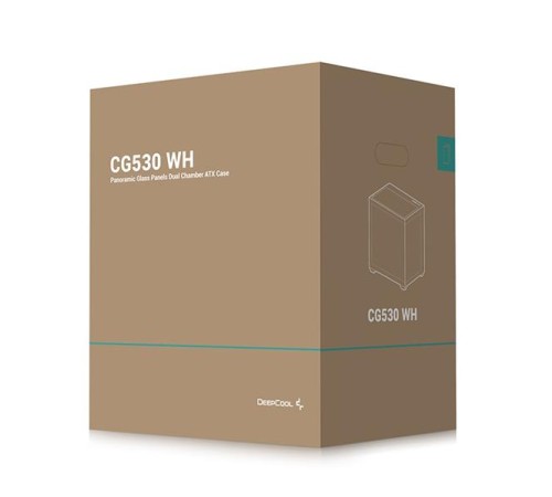 корпус Deepcool CG530 WH без БП, боковое окно (панорама), белый, ATX (R-CG530-WHNDA0-G-1)