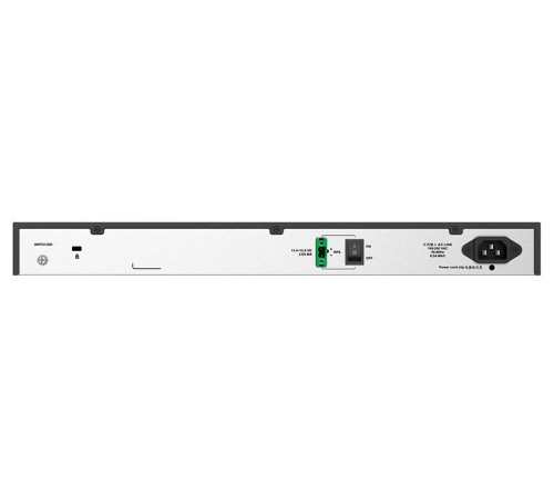 Коммутатор D-Link Управляемый L2 коммутатор, 24x1000Base-T, 4x1000Base-X SFP, защита от статического электричества до 6 кВ, CLI, консольный порт RJ-45, RPS, поддержка Dying Gasp