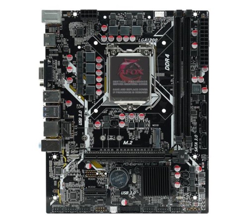 Материнская плата/ MB AFOX INTEL H510 s1200, 2xDDR4(64GB), 1xPCIe 4.0x16, 1xPCIe x1, 1xHDMI, 1xD-Sub, 1xLAN(1GbE), 3xSATA, 1xM.2, 2xUSB 3.0, 2xUSB 2.0, 2xPS/2, mATX Материнская плата/ MB AFOX INTEL H510 s1200, 2xDDR4(64GB), 1xPCIe 4.0x16, 1xPCIe x1, 1xHDMI, 1xD-Sub, 1xLAN(1GbE), 3xSATA, 1xM.2, 2xUSB 3.0, 2xUSB 2.0, 2xPS/2, mATX