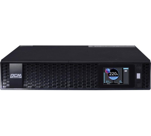 Источник бесперебойного питания Powercom Next, On-Line, 2000VA/2000W, Rack/Tower, 8*IEC320-C13 + 2*C19, LCD, Serial+USB, SmartSlot, подкл. доп. Батарей (2027228)