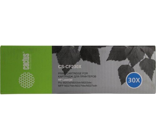 -/ Картридж лазерный Cactus CS-CF230X CF230X черный (3500стр.) для HP LJ 203/227