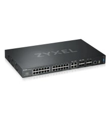 Коммутатор L3 Core коммутатор Zyxel XGS4600-32, rack 19", 24xGE, 4xCombo (SFP/RJ-45), 4xSFP+ , стекируемый (до 4), 2 блока питания в комплекте