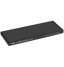Greenconnect Разветвитель HDMI v2.0, 1x4, 4Kx2K, Ультратонкий корпус, Greenconnect серия Greenline, GL-VK4