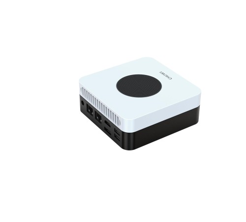 Компьютер/ Chuwi LarkBox X  Intel N-series N100(0.8Ghz)/12288Mb/512SSDGb/Int:Intel UHD Graphics/BT/WiFi/war 1y/0.4kg/Grey+White/Win11Home + USB2.0*2/USB3.2*2/Type-C*1/HDMI*1/DP*1/RJ45*2/WIFI6,BT5.2/bracket