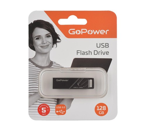 Флеш-накопитель/ Флеш-накопитель GoPower TITAN 128GB USB3.0 металл черный графит (1/50/1000) Флеш-накопитель/ Флеш-накопитель GoPower TITAN 128GB USB3.0 металл черный графит (1/50/1000)