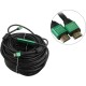 Greenconnect Кабель с активным усилителем сигнала 40.0m (20m+20m) AL case 2 ферит кольца, HDMI 2.0, 28/26, HDR 4:2:0, 4K/30Hz,черный, High speed 19M/19M с усилителем, черный, тройной экран, GCR-51019