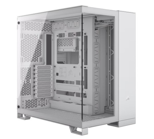 Корпус без блока питания/ Case Corsair 6500X, Midi-Tower, TG, no fan, 4xUSB-A 3.2, 1xUSB 3.2 Type-C, E-ATX, ATX, mATX, mITX White