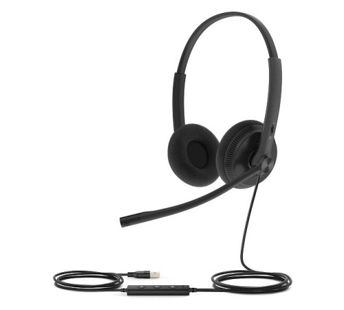 Гарнитура YEALINK UH34 Lite Dual UC Дуо, Проводная, HD звук, USB, шт