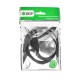Greenconnect Конвертер-переходник 2.0m плоский, черный, 28/26 AWG, USB 2.0 AM / DB9 RS-232 PROF GCR-UOC5M-BCG-2.0m, чипсет PL2303RA