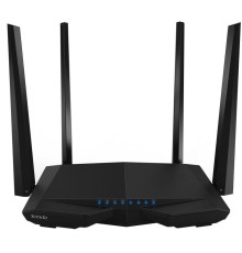Маршрутизатор/ Tenda WiFi Router AC6 (WLAN 1.2Gbps, Dual-band 2.4GHz+5.1GHz, 802.11ac+3xLAN RG45 10/100+1xWAN GBL) 4x 5dBi ext Antenna