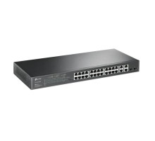 коммутатор TP-Link SL2428P, Omada™ 24-Port 10/100 Mbps + 4-Port Gigabit Smart Switch with 24-Port PoE+