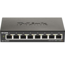 Коммутатор/ DGS-1100-08V2 EasySmart L2 Switch 8х1000Base-T