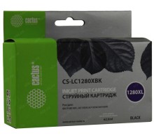 -/ Картридж струйный Cactus CS-LC1280XBK черный (62мл) для Brother MFC-J6510/6910DW