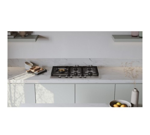 Встраиваемые газовые панели ASKO/ Арт. 476657 ; газовая, встраиваемая, 4.8 х 75 х 52.6, 5 конфорок, конфорка повышенной мощности Super Vario Wok, механическое управление, поворотные переключатели, нержавеющая сталь