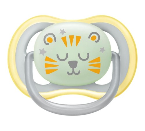 Пустышка Philips/ Пустышка для мальчиков Philips Avent ultra air night SCF376/01, с футляром для хранения и стерилизации, 2 шт, 18+ мес