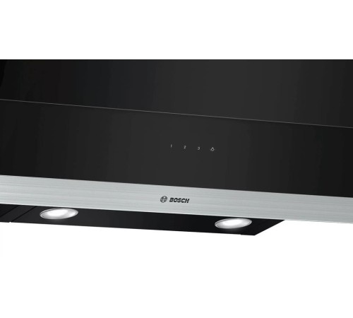 Вытяжка BOSCH Наклонная, 530м3/ч, 60см, цвет: черный