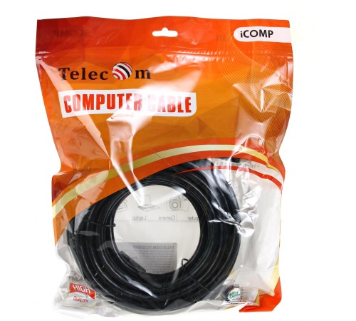 Кабель/ Кабель HDMI-19M --- HDMI-19M ver 2.0+3D/Ethernet,2 фильтра 10m Telecom <TCG200F-10M>