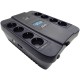 Источник бесперебойного питания Powercom Back-UPS SPIDER, Line-Interactive, LCD, AVR, 1100VA/605W, 8xSchuko outlets (4 surge & 4 batt), USB, black (1452054)