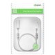 GCR Кабель PROF 0.75m USB 2.0, AM/BM, прозрачный, ферритовые кольца, 28/24 AWG, экран, армированный, морозостойкий, GCR-52421