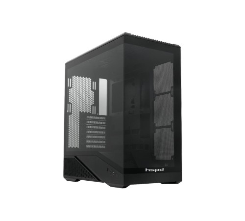 Корпус без блока питания/ Case HSPD F711, Panoramic Full Tower, Black, TG, 0.7 SPCC, no fans ATX, mATX, mITX 190/420/280mm 2x2.5", 2x3.5", 7xPCI 1xUSB-A 3.0, 1xUSB-C 445x235x475mm Корпус без блока питания/ Case HSPD F711, Panoramic Full Tower, Black, TG, 0.7 SPCC, no fans ATX, mATX, mITX 190/420/280mm 2x2.5", 2x3.5", 7xPCI 1xUSB-A 3.0, 1xUSB-C 445x235x475mm