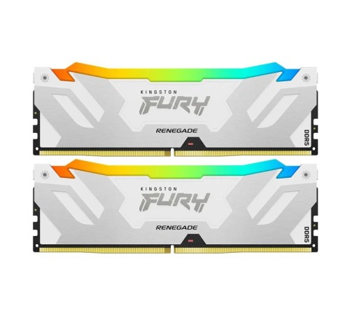 Оперативная память Kingston 32GB 7600MT/s DDR5 CL38 DIMM (Kit of 2) FURY Renegade RGB White XMP
