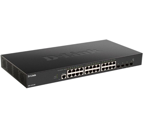 Коммутатор/ DXS-1210-28T Smart L2+ Switch 24x10GBase-T, 4x25GBase-X SFP28, CLI, RJ45 Console