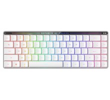 Клавиатра ASUS FALCHION RX LP, 2.4 GHz RF, Bluetooth, 65%, PBT, White