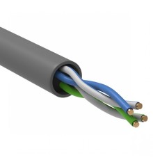 ITK Витая пара U/UTP кат.5E 2х2х24AWG PVC серый (100м)
