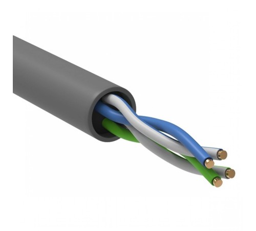 ITK Витая пара U/UTP кат.5E 2х2х24AWG PVC серый (100м)