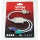 Кабель-адаптер/ Кабель-адаптер USB A->2xPS/2 (адаптер для подключения PS/2 клавиатуры и мыши к USB порту) VCOM