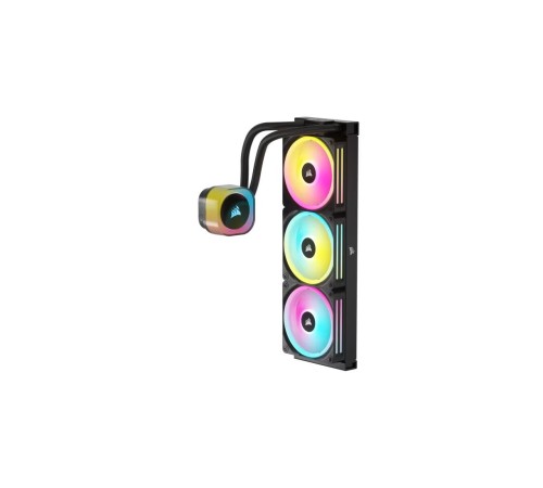 Система жидкостного охлаждения/ Water Cooling System Corsair iCUE LINK H150i RGB (360mm, Black, RGB/ Fans: 3x120mm, 63.1CFM, 37dBA, 2400RPM/Rad thickness 27mm/ S: 1851, 1700, 1200, 115X, AM5, AM4) Система жидкостного охлаждения/ Water Cooling System Corsair iCUE LINK H150i RGB (360mm, Black, RGB/ Fans: 3x120mm, 63.1CFM, 37dBA, 2400RPM/Rad thickness 27mm/ S: 1851, 1700, 1200, 115X, AM5, AM4)