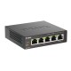Коммутатор/ Неуправляемый PoE-коммутатор, 5x1000Base-T (4x1000Base-T PoE), PoE-бюджет 60 Вт, корпус металл