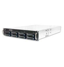 Серверный корпус/ RSC-2KT, 2U, 8xSATA/SAS HS 3,5/2,5" universal bay + 2x2,5" 15mm internal bay + ODD bracket, up to 12"(W) x 13"(D) E-ATX, 2x12G 4-port passive BP with 1xSFF-8643, 3x 80x25mm fan (middle), 550W 1+1 redundant 80+ Platinu