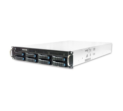 Серверный корпус/ RSC-2KT, 2U, 8xSATA/SAS HS 3,5/2,5" universal bay + 2x2,5" 15mm internal bay + ODD bracket, up to 12"(W) x 13"(D) E-ATX, 2x12G 4-port passive BP with 1xSFF-8643, 3x 80x25mm fan (middle), 550W 1+1 redundant 80+ Platinu