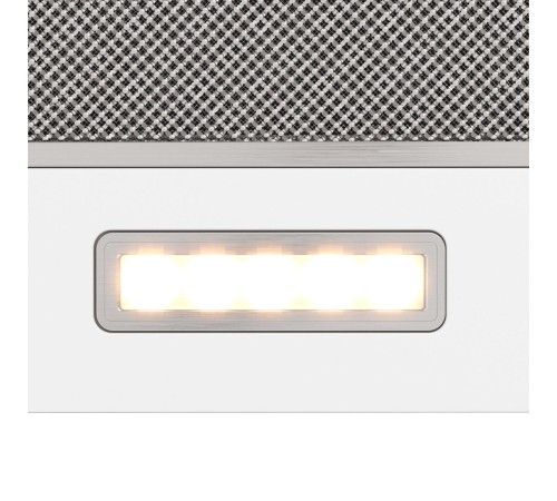 Вытяжка Franke/ Best, Вытяжка TOUCH WH 60, 60см, 750 м3/ч, сенсорное управление, LED освещение, Угольный фильтр Ф-07 (приобретается отдельно), цвет: нержавеющая сталь, лицевая планка: белое стекло