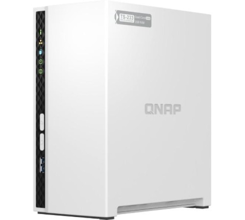 Сетевое хранилище без дисков/ SMB QNAP TS-233 NAS 2 HDD trays. ARM 4-core Cortex-A55 2.0GHz, ram 2 GB (max), 1x1GbE, 2xUSB 2.0 port,1xUSB 3.2 Gen 1 Сетевое хранилище без дисков/ SMB QNAP TS-233 NAS 2 HDD trays. ARM 4-core Cortex-A55 2.0GHz, ram 2 GB (max), 1x1GbE, 2xUSB 2.0 port,1xUSB 3.2 Gen 1