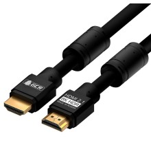 GCR Кабель 1.0m HDMI 2.1, черный, 8K 60Hz, 4K 144Hz, динамический HDR, 4:4:4, Ultra HD, 48.0 Гбит/с, 3 Х экран, ферритовые фильтры, GCR-53659