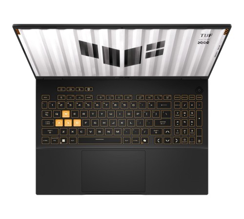 Ноутбук/ ASUS TUF F16 FX608JP-RV019 16"(1920x1200 (матовый, 165Hz) IPS)/Intel Core i5 13450HX(2.4Ghz)/32768Mb/1024PCISSDGb/noDVD/Ext:nVidia GeForce RTX 5070(8192Mb)/Cam/BT/WiFi/90WHr/war 1y/2.2kg/Jaeger Gray/DOS