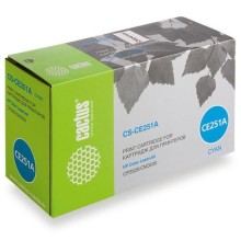 -/ Картридж лазерный Cactus CS-CE251A CE251A голубой (7000стр.) для HP CLJ CP3525/CM3530