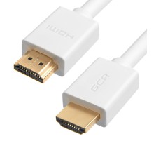 Greenconnect Кабель 2.0m HDMI версия 2.0, HDR 4:2:2, Ultra HD, 4K 60 fps 60Hz/5K*30Hz, 3D, AUDIO, 18.0 Гбит/с, 28/28 AWG, OD7.3mm, тройной экран, белый, GCR-50543