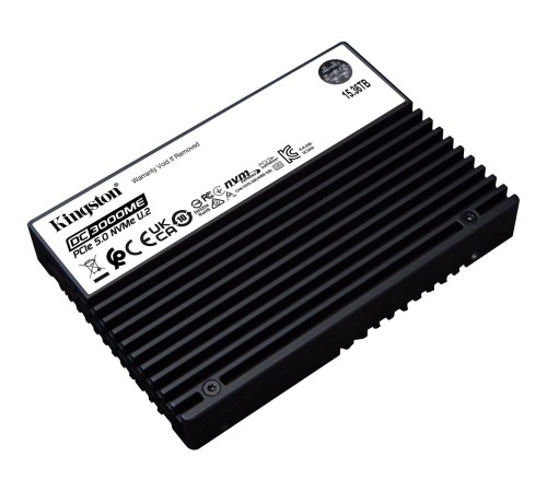 Твердотельный накопитель/ Kingston SSD DC3000ME 15360GB, U.2(2.5" 15mm), NVMe, PCIe Gen 5x4, 3D TLC, R/W 14000/9700MB/s, IOPs 2 700 000/400 000, TBW 28032, DWPD 1(12 мес)