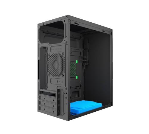 Корпус с блоком питания 450Вт./ Case Forza mATX, 450W, 2xUSB2.0, Black, w/o FAN, 8 cm fan PSU, power cord
