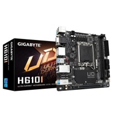 Материнская плата GIGABYTE H610I, LGA1700, H610, 2*DDR5, 4*SATA, 1*M.2, 2*USB 3.2, 4*USB 2.0, 1*PCIx16, 2*DP+D-Sub+HDMI, mITX