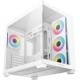 корпус Deepcool CG530 4F WH без БП, боковое окно (панорама), 3x120мм ARGB Reverse вентилятора на боковой стенке, 1x120мм ARGB вентилятор сзади, белый, ATX