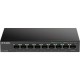 Коммутатор/ DES-1009MP Unmanaged Switch 8x100Base-TX PoE, Surge 6KV, PoE Budget 117W, metal case