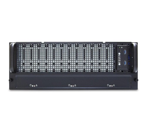 Серверная платформа/ SB403-VG, 4U, 2xLGA-3647, 60xSATA/SAS HS 3,5 bay + 2* 15mm 2.5" rear HS bay, Virgo ( 2xs3647 up to 165W, C622, 12xDDR4 DIMM, 2x10GbE SFP+, LSI 3008 SAS IOC (RAID 0/1/1E/10), dedicated BMC port, AST2500), 3x 12G 20 port EOB BP wit Серверная платформа/ SB403-VG, 4U, 2xLGA-3647, 60xSATA/SAS HS 3,5 bay + 2* 15mm 2.5" rear HS bay, Virgo ( 2xs3647 up to 165W, C622, 12xDDR4 DIMM, 2x10GbE SFP+, LSI 3008 SAS IOC (RAID 0/1/1E/10), dedicated BMC port, AST2500), 3x 12G 20 port EOB BP wit