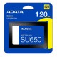 Твердотельный накопитель/ ADATA SSD Ultimate SU650, 120GB, 2.5" 7mm, SATA3, 3D TLC, R/W 520/320MB/s, IOPs 20 000/75 000, TBW 70, DWPD 0.5 (3 года)